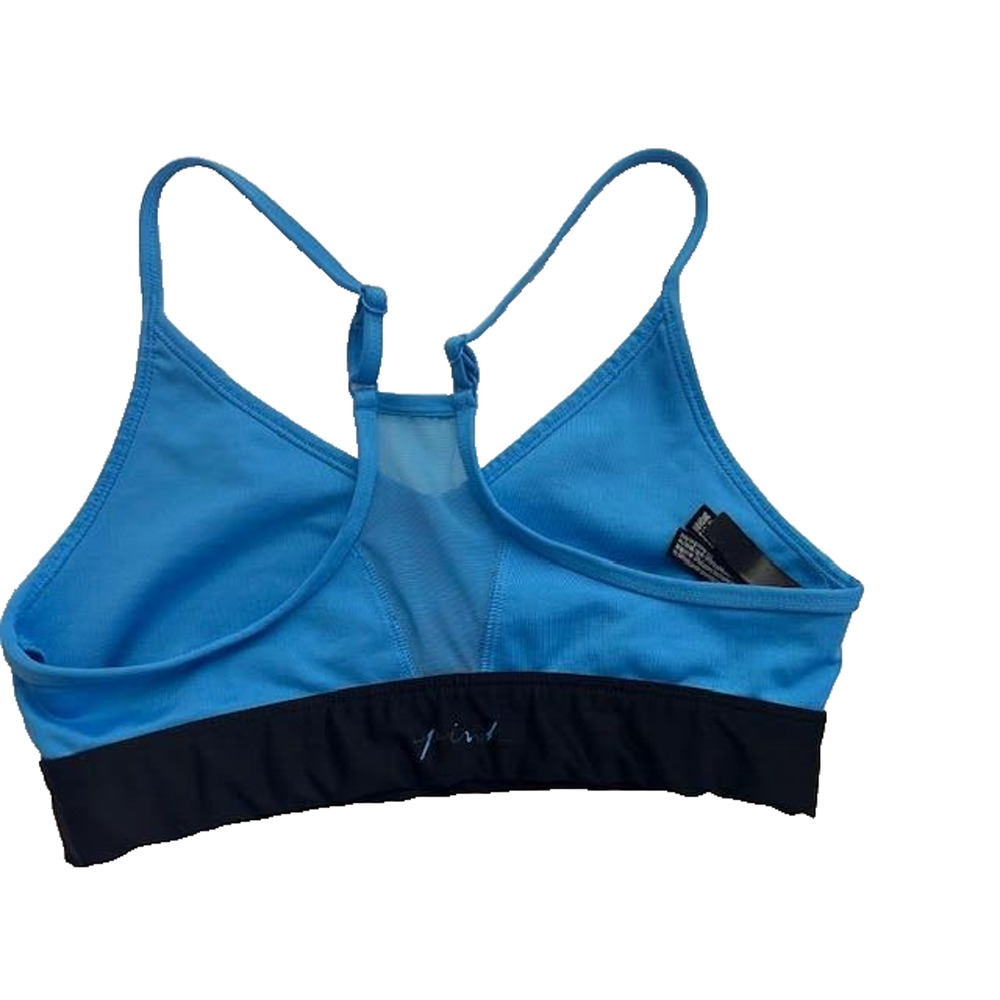 Lot of 2 PINK Victoria's Secret Sports Bras Small Tie Dye Blue Strappy - Picture 3 of 9